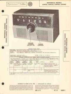 motorola model 52h1xu series am radio receiver sams photofact manual