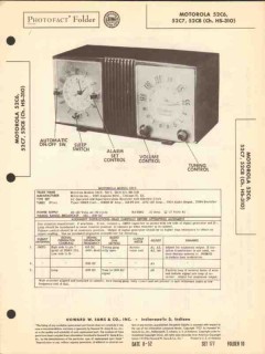 motorola model 52c6 52c7 52c8 am radio clock sams photofact manual