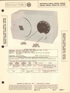 motorola model 52r1xu series am radio receiver sams photofact manual