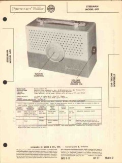 steelman model 601 4 tube am radio receiver sams photofact manual