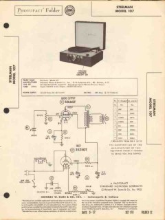 steelman model 107 record player audio amplifier sams photofact manual steelman model 107 record player audio amplifier sams photofact manual
