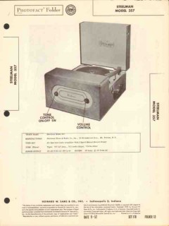 steelman model 357 record player audio amplifier sams photofact manual steelman model 357 record player audio amplifier sams photofact manual