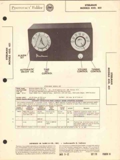 steelman model 450 451 am radio receiver clock sams photofact manual