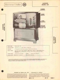 jackson model 255 am fm radio receiver phono sams photofact manual jackson model 255 am fm radio receiver phono sams photofact manual