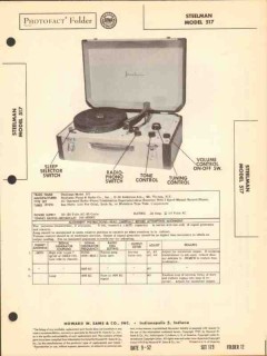 steelman model 517 5 tube am radio record player sams photofact manual steelman model 517 5 tube am radio record player sams photofact manual