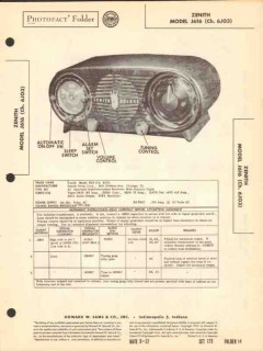 zenith model j616 6 tube am radio receiver sams photofact manual zenith model j616 6 tube am radio receiver sams photofact manual