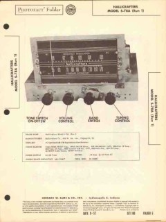 hallicrafters model s-78a am fm radio receiver sams photofact manual hallicrafters model s-78a am fm radio receiver sams photofact manual