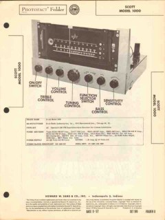 scott model 1000 16 tube am fm radio receiver sams photofact manual scott model 1000 16 tube am fm radio receiver sams photofact manual