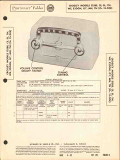 crosley model e15x e20x series am radio receiver sams photofact manual crosley model e15x e20x series am radio receiver sams photofact manual