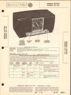 general electric model 551 552 am radio clock sams photofact manual general electric model 551 552 am radio clock sams photofact manual