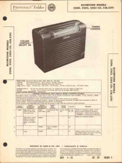 silvertone model 2200 02 03 am radio receiver sams photofact manual silvertone model 2200 02 03 am radio receiver sams photofact manual