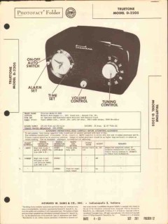 truetone model d2205 4 tube am radio receiver sams photofact manual truetone model d2205 4 tube am radio receiver sams photofact manual