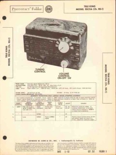 tele king model rk51a 5 tube am radio receiver sams photofact manual tele king model rk51a 5 tube am radio receiver sams photofact manual