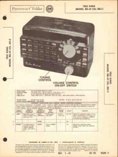 tele king model rk-41 4 tube am radio receiver sams photofact manual tele king model rk-41 4 tube am radio receiver sams photofact manual