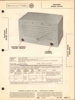 truetone model d2214a 5 tube am radio receiver sams photofact manual truetone model d2214a 5 tube am radio receiver sams photofact manual