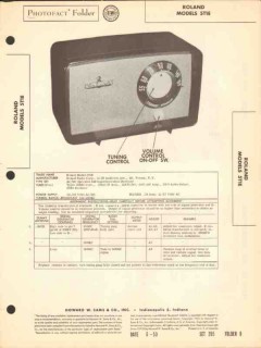 roland model 5t1e 5 tube am radio receiver sams photofact manual roland model 5t1e 5 tube am radio receiver sams photofact manual