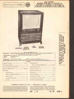 rca victor model 21-d-3xx 21-d-3xxu television sams photofact manual