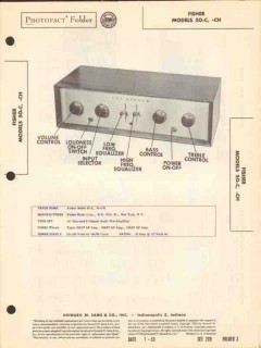 fisher model 50-c 50-ch 5 channel audio pre-amp sams photofact manual fisher model 50-c 50-ch 5 channel audio pre-amp sams photofact manual