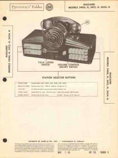 rauland model 3406 3412 3424 intercom system sams photofact manual rauland model 3406 3412 3424 intercom system sams photofact manual