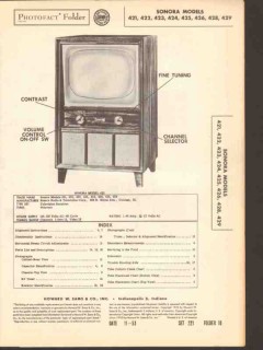 sonora model 42x series tv television receiver sams photofact manual sonora model 42x series tv television receiver sams photofact manual