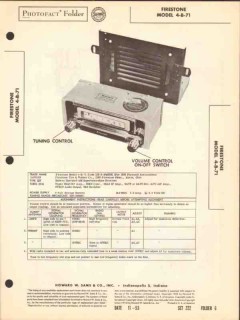 firestone model 4-b-71 am car radio receiver sams photofact manual firestone model 4-b-71 am car radio receiver sams photofact manual