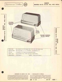masco model ac-12 ac24 acl acs acs-6 intercom sams photofact manual masco model ac-12 ac24 acl acs acs-6 intercom sams photofact manual