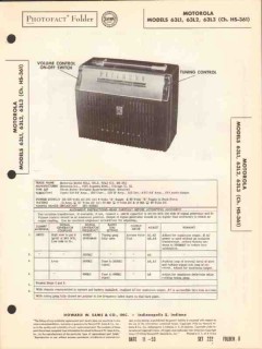 motorola model 63l1 63l2 63l3 am radio receiver sams photofact manual