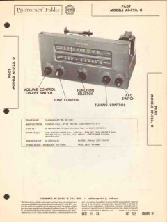pilot model af-723 af-723u am fm radio tuner sams photofact manual pilot model af-723 af-723u am fm radio tuner sams photofact manual