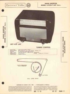 radio receptor model c-1709-p tv uhf converter sams photofact manual