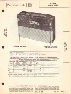 trav-ler model 5300 4 tube am radio receiver sams photofact manual trav-ler model 5300 4 tube am radio receiver sams photofact manual