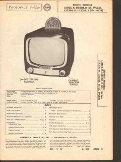 zenith model l1812x l1820x l2229x l2235x tv sams photofact manual zenith model l1812x l1820x l2229x l2235x tv sams photofact manual