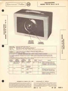 hallicrafters model tw-25 am radio receiver sams photofact manual hallicrafters model tw-25 am radio receiver sams photofact manual