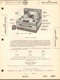 rca model srt-301 magnetic tape recorder sams photofact manual rca model srt-301 magnetic tape recorder sams photofact manual