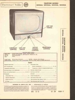 truetone model 2d13x6a 2d231xa tv television sams photofact manual
