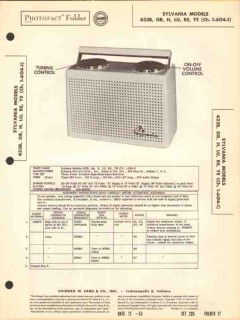 sylvania model 433xx 4 tube am radio receiver sams photofact manual sylvania model 433xx 4 tube am radio receiver sams photofact manual
