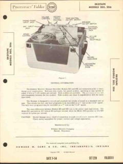 webster model ekotape 205 206 tape recorder sams photofact manual webster model ekotape 205 206 tape recorder sams photofact manual