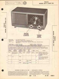 philco model b574 5 tube am radio receiver sams photofact manual philco model b574 5 tube am radio receiver sams photofact manual