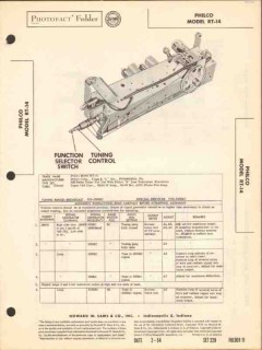 philco model rt-14 am radio tuner for b line tv sams photofact manual philco model rt-14 am radio tuner for b line tv sams photofact manual