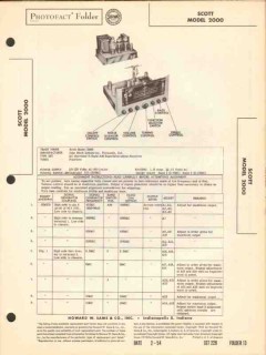 scott model 2000 14 tube am sw radio receiver sams photofact manual scott model 2000 14 tube am sw radio receiver sams photofact manual