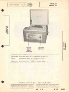 steelman model 3e1 record player audio amplifier sams photofact manual steelman model 3e1 record player audio amplifier sams photofact manual