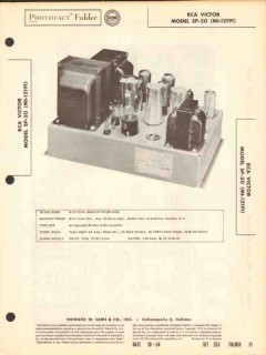 rca victor model sp-20 20 watt audio amplifier sams photofact manual