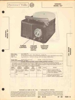 sonora model 467 4 tube am radio receiver phono sams photofact manual sonora model 467 4 tube am radio receiver phono sams photofact manual