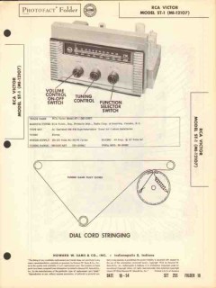 rca victor model st-1 11 tube am fm radio tuner sams photofact manual rca victor model st-1 11 tube am fm radio tuner sams photofact manual
