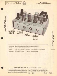 rca victor model svp-10 10 watt audio amplifier sams photofact manual