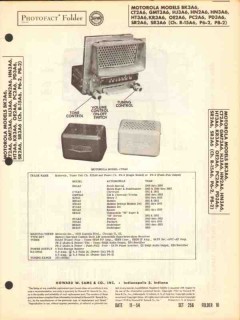 motorola model gmt3a6 xx2a6 xx3a6 am car radio sams photofact manual
