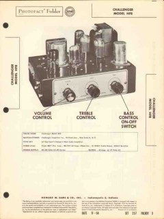 challenger model hf8 3chan 8watt audio amplifier sams photofact manual challenger model hf8 3chan 8watt audio amplifier sams photofact manual