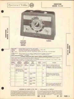 firestone model 4-c-24 5 tube am radio receiver sams photofact manual firestone model 4-c-24 5 tube am radio receiver sams photofact manual