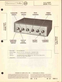 h h scott model 99-a 10 watt preamp amplifier eq sams photofact manual h h scott model 99-a 10 watt preamp amplifier eq sams photofact manual
