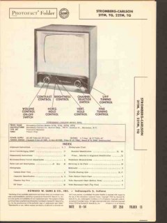 stromberg-carlson model 2xtm 2xtq tv television sams photofact manual
