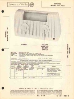 mitchell model 1261 1262 am radio receiver sams photofact manual